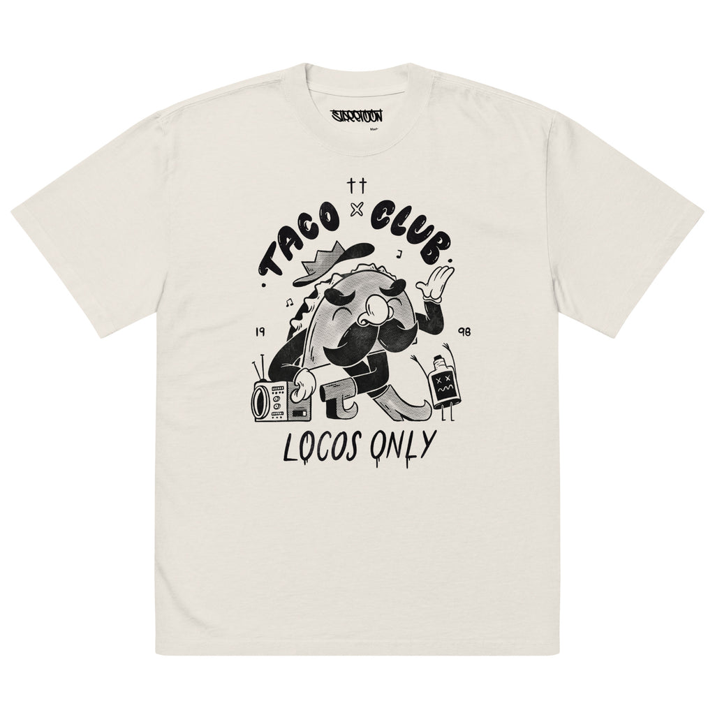 TACO CLUB Oversized faded t-shirt