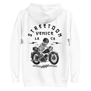 MOTO WHITE HOODIE